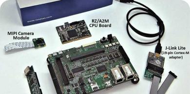 Face Recognition & 2D Barcode Type Detector Solution board layout